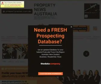 Propertynoise.com.au(Property News Australia) Screenshot