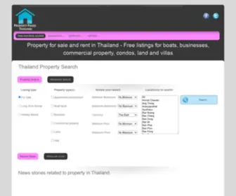Propertypagesthailand.com(Real estate for sale and rent) Screenshot