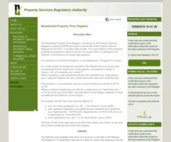 Propertypriceregister.ie(Residential Property Price Register) Screenshot