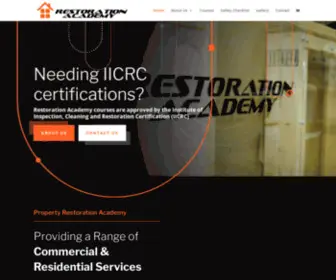 Propertyrestorationacademy.com(Restoration Academy) Screenshot