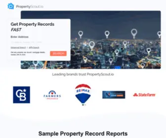 Propertyscout.io(Search Property Owner Records by Address & Parcel Number) Screenshot