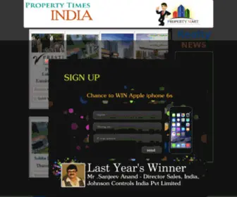 Propertytimesindia.com(汕尾虏秃机械设备有限公司) Screenshot