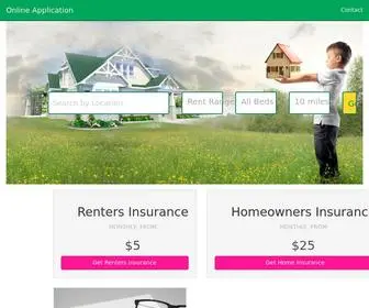 Propertyzarrentals.com(Online Application) Screenshot