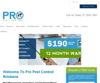 Propestcontrolbrisbane.com.au(Pest Control Brisbane) Screenshot