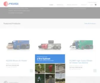 Propexcanada.com(Propex Air Heaters Canada) Screenshot