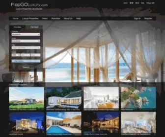 Propgoluxury.com(Luxury Property & Real Estate for Sale) Screenshot
