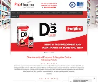 Propharma.ae(Dubai Medical Supplies & Equipments for Sale Online) Screenshot