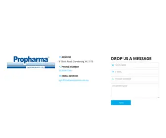 Propharma.com.au(Propharma Australia Pty Ltd) Screenshot