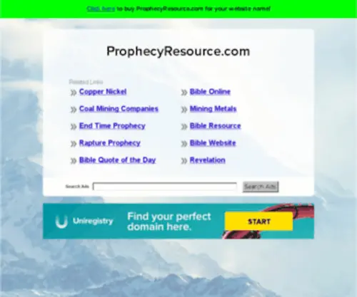 Prophecyresource.com(Prophecy Coal) Screenshot