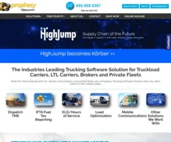 Prophesylogistics.com(Trucking Software) Screenshot