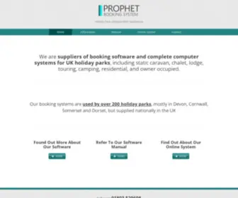 Prophetbookings.co.uk(Prophet Booking System) Screenshot