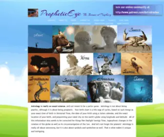 Propheticeye.com(ZODIAC SIGNS) Screenshot
