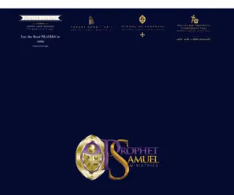 Prophetsamuel.com(Prophet Samuel Ministries) Screenshot