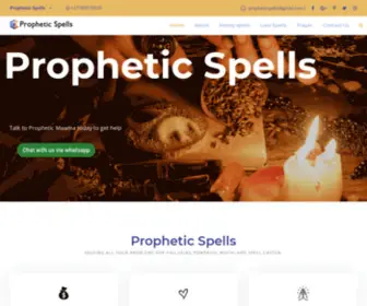 Prophetsspells.com(Prophets Spells) Screenshot