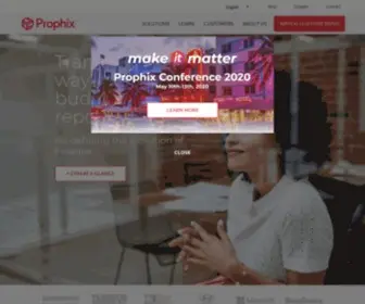 Prophix.com(A Unified CPM Software for your Business) Screenshot