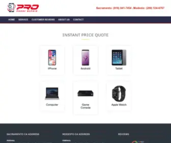 Prophonerepair.us(Pro Phone Repair) Screenshot