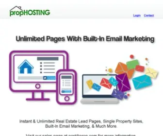 Prophosting.com(PropHOSTING For postAprop Landing Pages) Screenshot