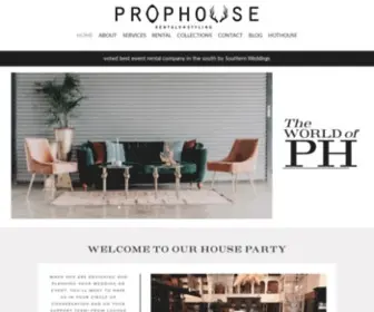 Prophousebirmingham.com(Birmingham, Alabama Event Rentals) Screenshot