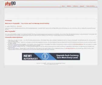 Prophpbb.net(Free Forum and Free Message Board Hosting) Screenshot