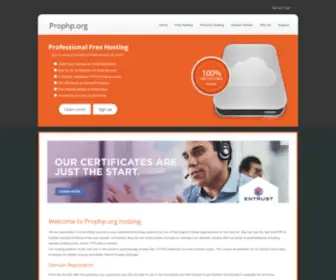 Prophp.org(Professional Free Hosting) Screenshot