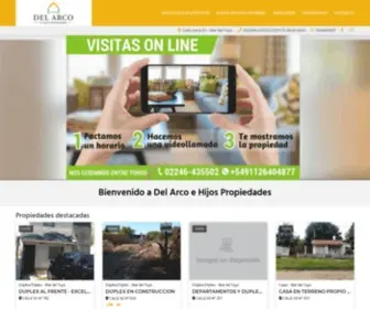 Propiedadesdelarco.com.ar(Del Arco e Hijos Propiedades) Screenshot