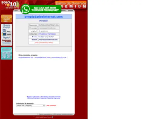 Propiedadesinternet.com(Propiedades Internet) Screenshot