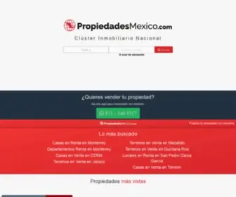 Propiedadesmexico.com(Propiedades México) Screenshot