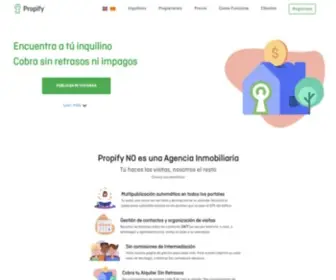 Propify.es(Alquila tu vivienda con Propify y garantiza el cobro de tu alquiler) Screenshot