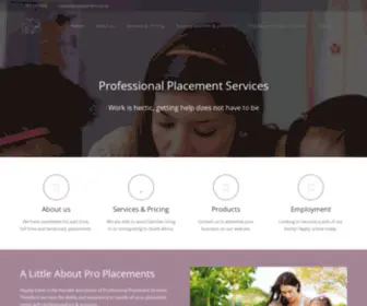 Proplacements.co.za(Professional Placement Services) Screenshot