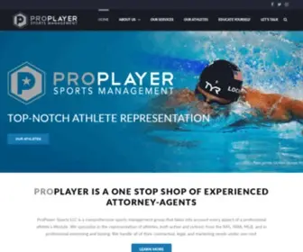 Proplayersports.com(Athlete Management Group in Florida) Screenshot