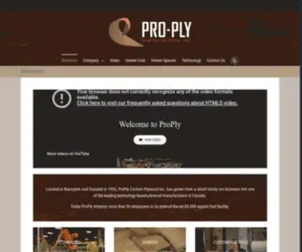 Proply.com(ProPly Custom Plywood Inc) Screenshot