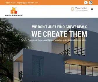 Propmajestic.com(Prop Majestic Reality Services) Screenshot