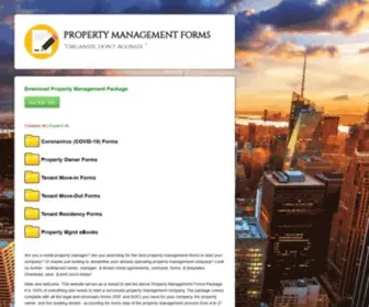 PropmGmtforms.com(Property Management Forms) Screenshot