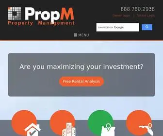 Propmhomes.com(PropM, Inc Property Management) Screenshot