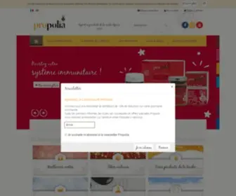 Propolia.com(Découvrez les vertus des produits de la Ruche) Screenshot