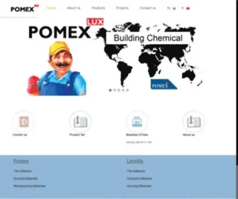 Propomex.com(Ceramic Tile Adhesive) Screenshot