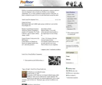 Propoor.org(Serving South Asia) Screenshot