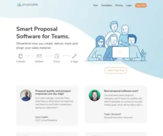Proposable.com(Proposal Software for Business) Screenshot