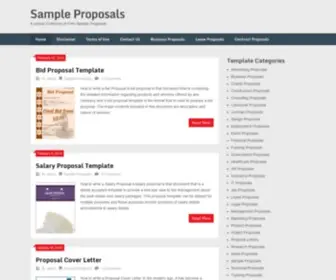 Proposal-Samples.com(A bid proposal) Screenshot