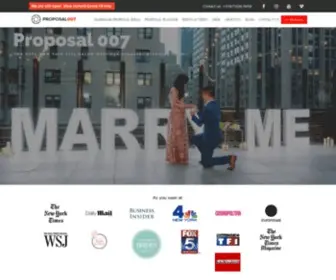 Proposal007.com(New York based Marriage Proposal and Engagement Planning Team) Screenshot