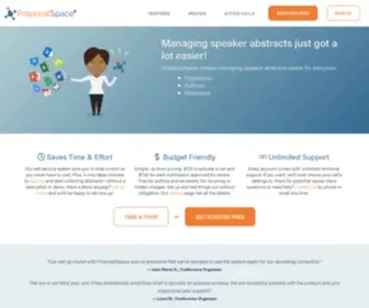 Proposalspace.com(ProposalSpace Conference Speaker Management) Screenshot
