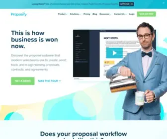 Proposify.biz(Proposal Software) Screenshot