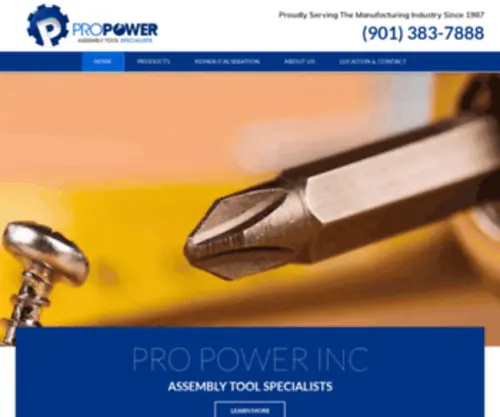 Propower-USA.com(Power Tool Distributors) Screenshot