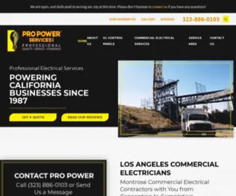 Propowerservices.com(Pro Power Services Inc) Screenshot