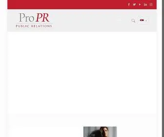 Propr.rs(Pro PR agencija) Screenshot