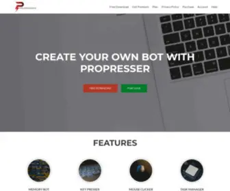 Propresser.com(Official ProPresser Tools site » Auto key presser) Screenshot