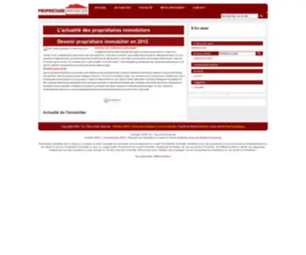 Proprietaireimmobilier.com(Un site utilisant WordPress) Screenshot