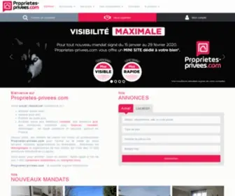 Proprietes-Privees.com(Propriétés Privées) Screenshot