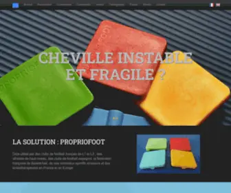 Propriofoot.com(Proprioception cheville) Screenshot