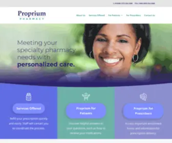 Propriumpharmacy.com(Proprium Pharmacy) Screenshot